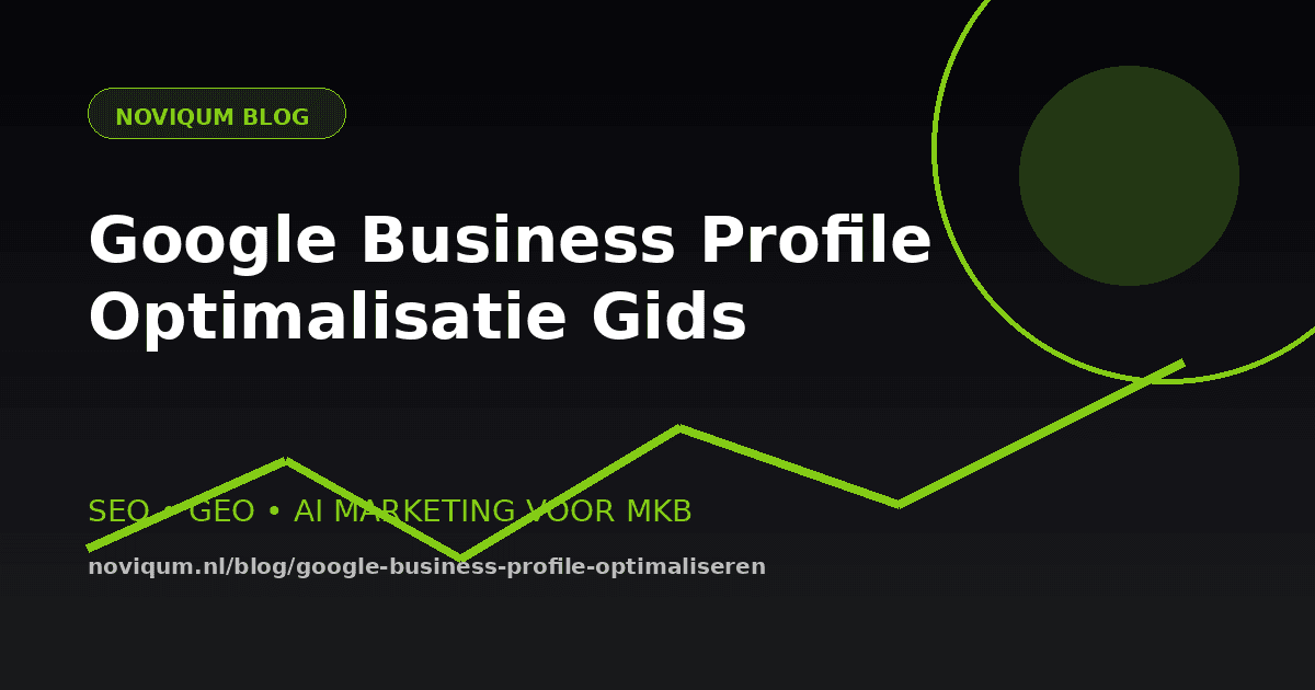 Google Business Profile optimalisatie illustratie