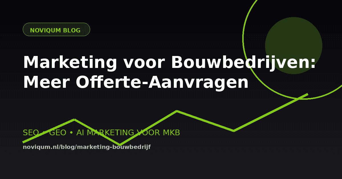 Marketing voor bouwbedrijven illustratie