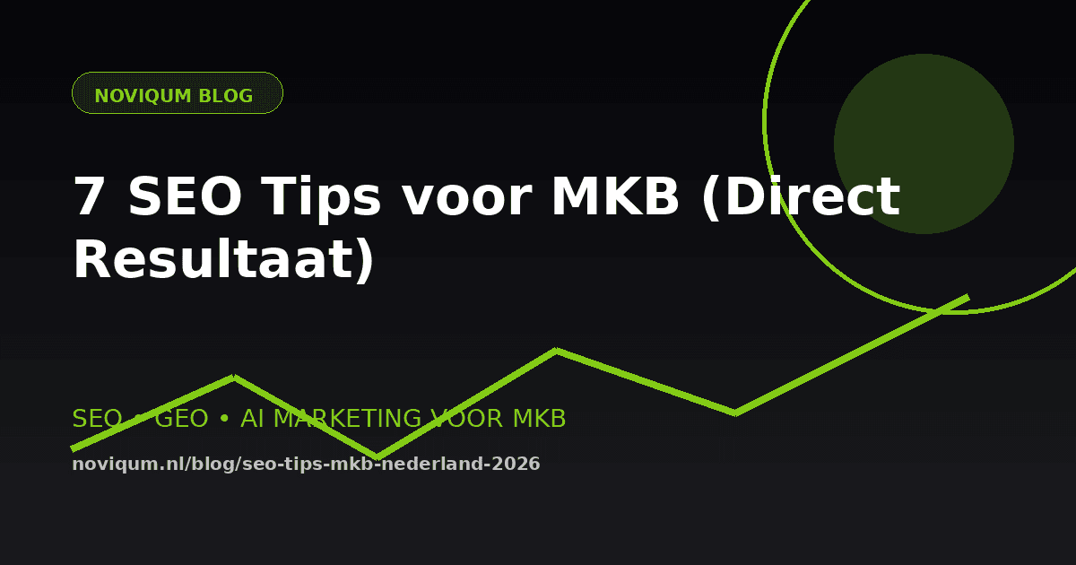 SEO tips MKB Nederland 2026 illustratie
