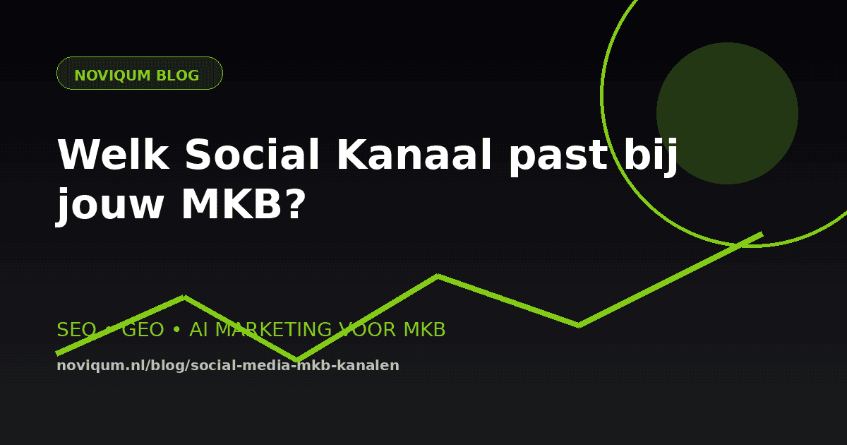 Social media kanalen voor MKB illustratie